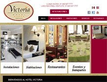 Tablet Screenshot of hotelvictoriamerida.com